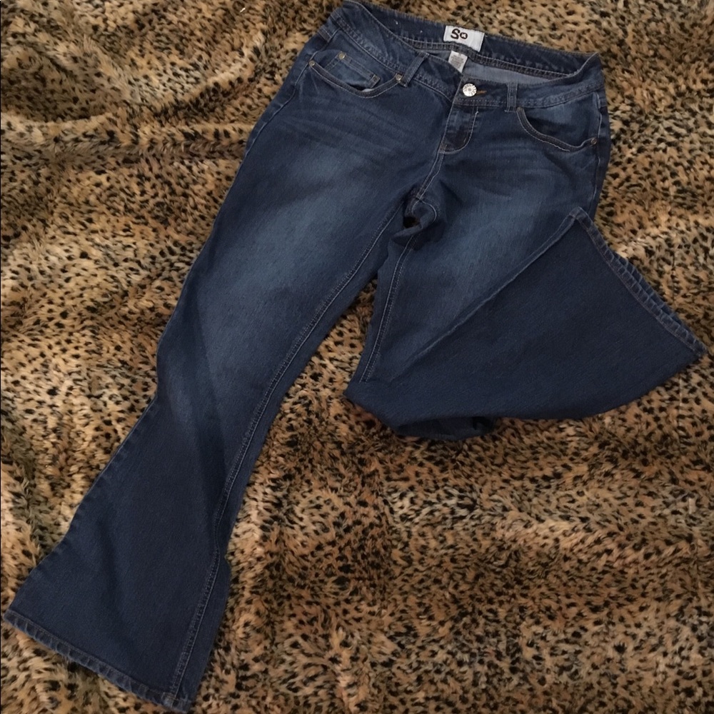 🍒SO® Bootcut with Flap pocket Embroidered Jeans